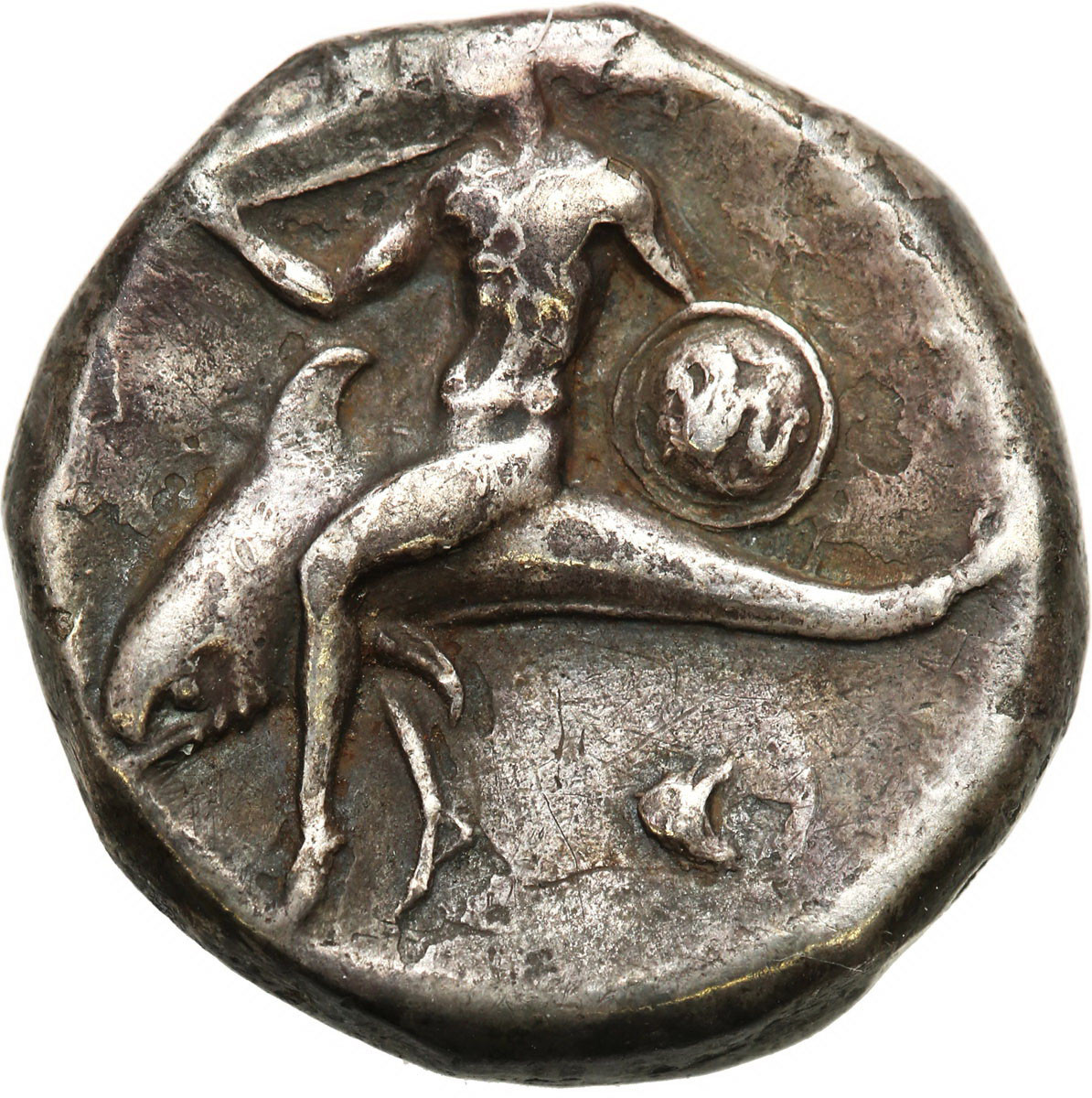 Grecja, Kalabria - Tarent. Didrachma 332-302 p. n. e.